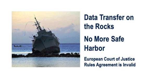 European Court of Justice:  European / USA Safe Harbor Agreement is Invalid