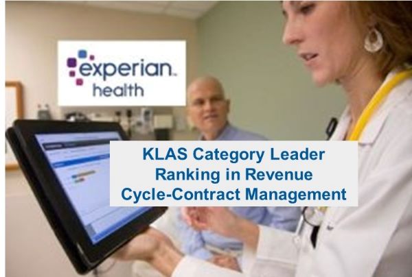 Experian Health Awarded KLAS Category Leader ranking in Revenue Cycle-Contract Management