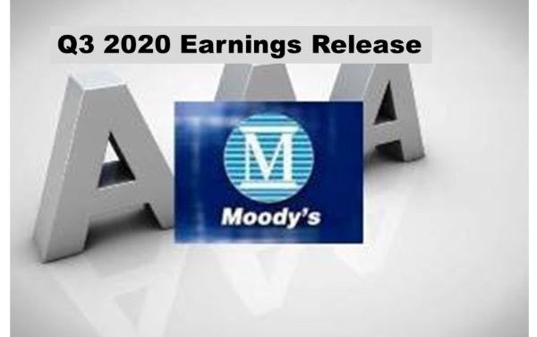 Moody’s Q3 Revenue Up 9%