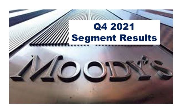 Moody’s Q4, 2021 Revenue Up 19%, Full Year Up 16%  –  Segment Results