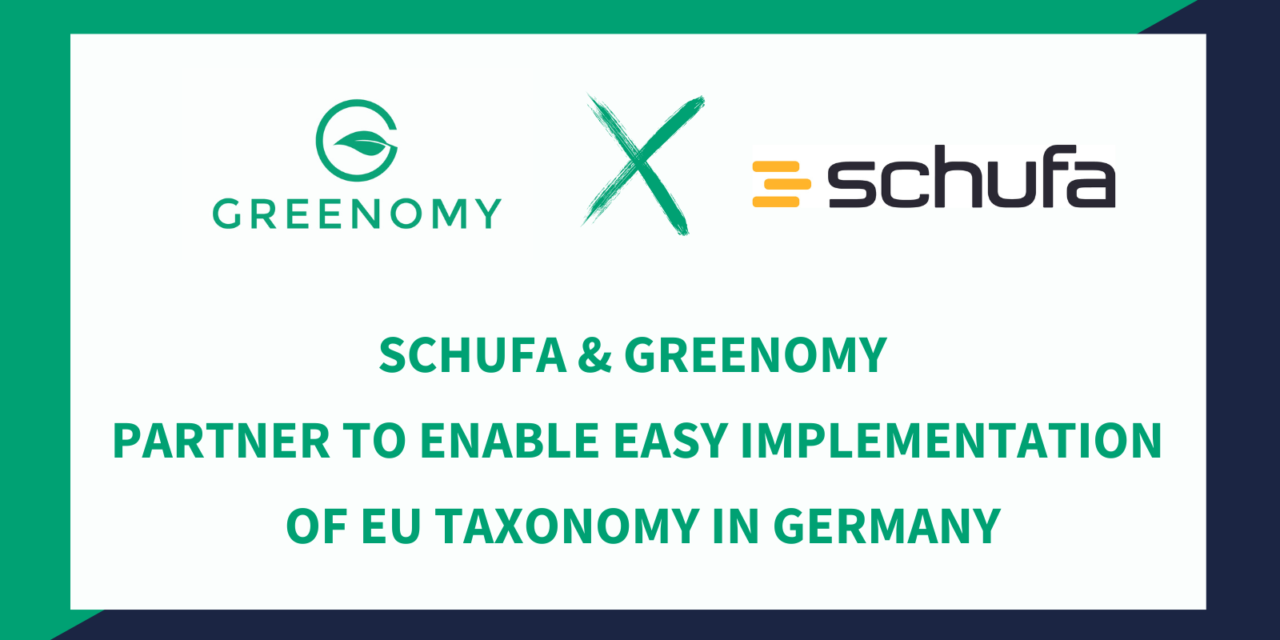 SCHUFA Partners with Greenomy to Enable Easy Implementation of EU Taxonomy in Germany