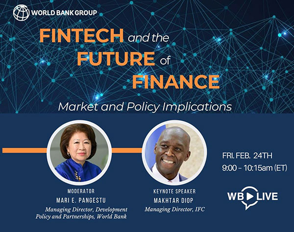 World Bank Group Virtual Event: Fintech and the Future of Finance